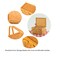 Vintiquewise Woodchip Picnic Storage Basket with Cover and Movable Handles, Small QI004013.S - alternate 5